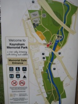 Plan of Keynsham Memorial Park.