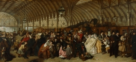 ‘The Railway Station’ by William Powell Frith, oil on canvas, 1862 © Royal Holloway, University of London;
