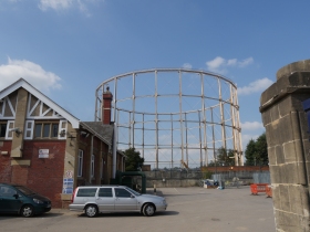  The framework to Bath's last gas holder.