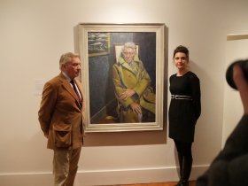 Don McCullin and Charlotte Sorapure - wither side of her portrait.