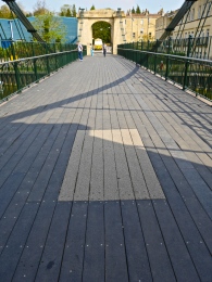 A section of the new decking which has been on trial.